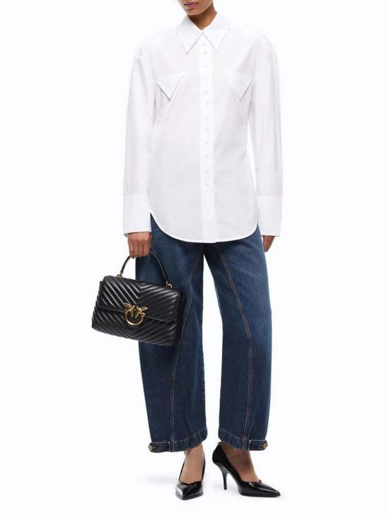 26FW 핑코 셔츠 107510A3KBZ05 WHITE - PINKO