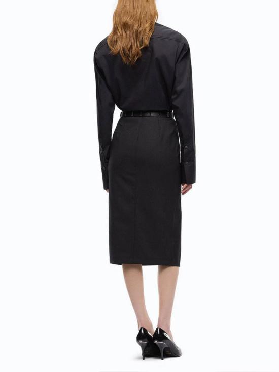 26FW 핑코 롱 스커트 107564A3G3Z99 BLACK - PINKO