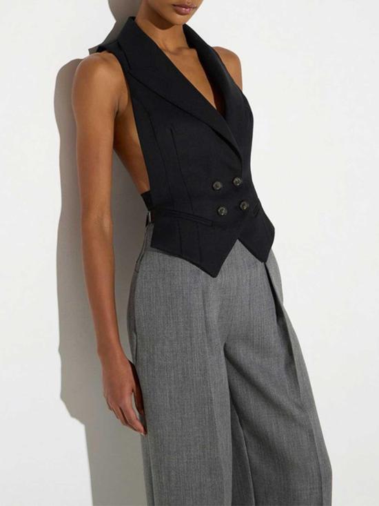 26FW 엘리자베타프랜치 베스트 GL00567E2110 BLACK - ELISABETTA FRANCHI
