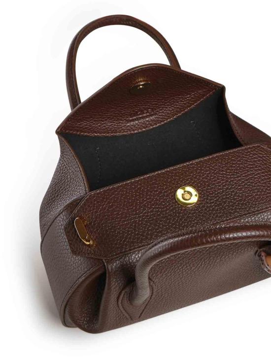 26FW 유제피 클러치/파우치 OYSTERMINIDUFFLEPEBBLEGRAINLEATHER BROWN - YUZEFI
