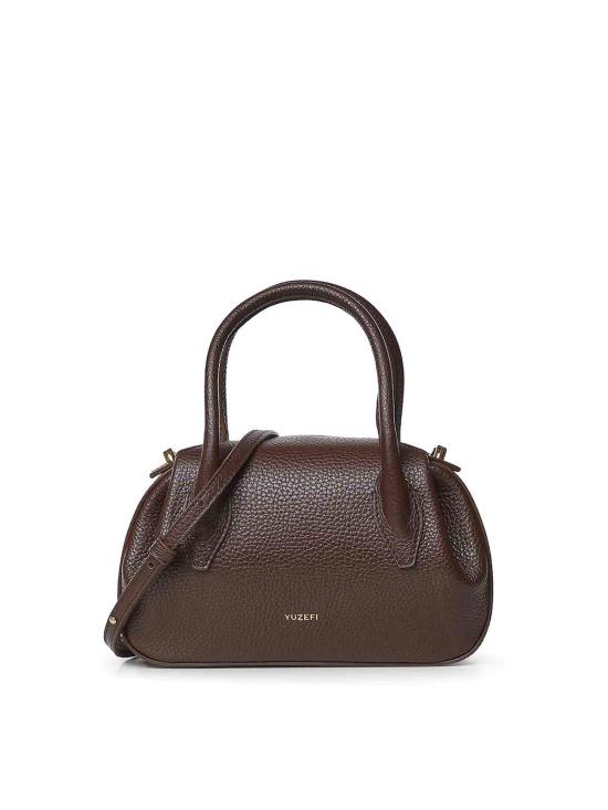 26FW 유제피 클러치/파우치 OYSTERMINIDUFFLEPEBBLEGRAINLEATHER BROWN