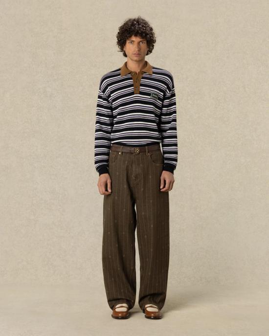 26FW 드롤드무슈 폴로 티셔츠 MPO241WO021NY AB025385 S - DROLE DE MONSIEUR