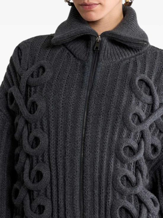 26FW 에트로 우븐 울 지퍼 가디건 WRKP0055AV12A V0766 - ETRO