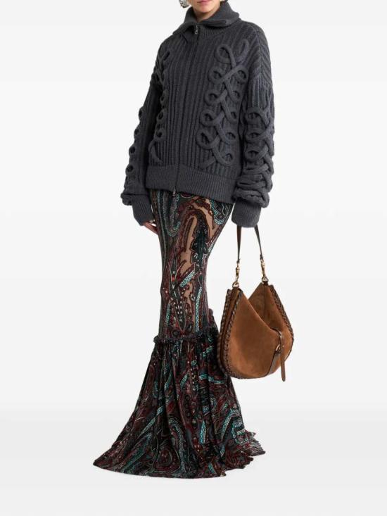 26FW 에트로 우븐 울 지퍼 가디건 WRKP0055AV12A V0766 - ETRO