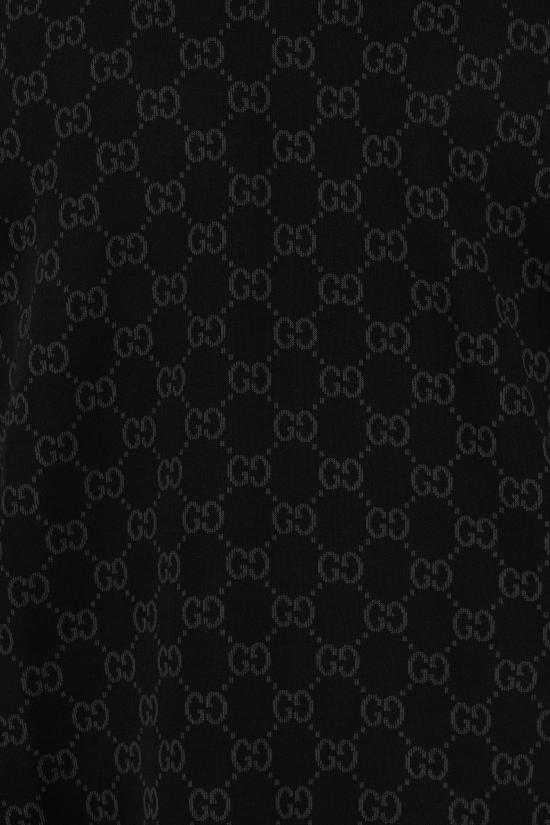 26FW 구찌 비스코스 GG 자카드 폴로 셔츠 A006J9XKFTU 1068 NERO GRIGIO - GUCCI