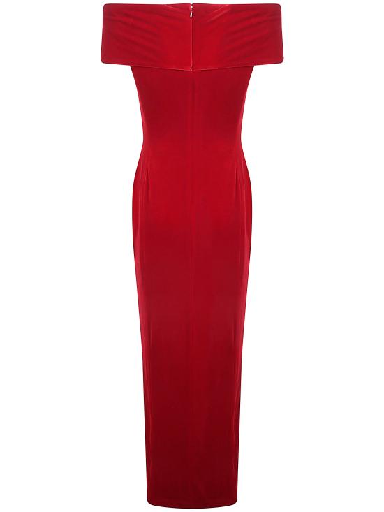 26FW 랄프 로렌 미디 원피스 253B27594 001 RED - RALPH LAUREN