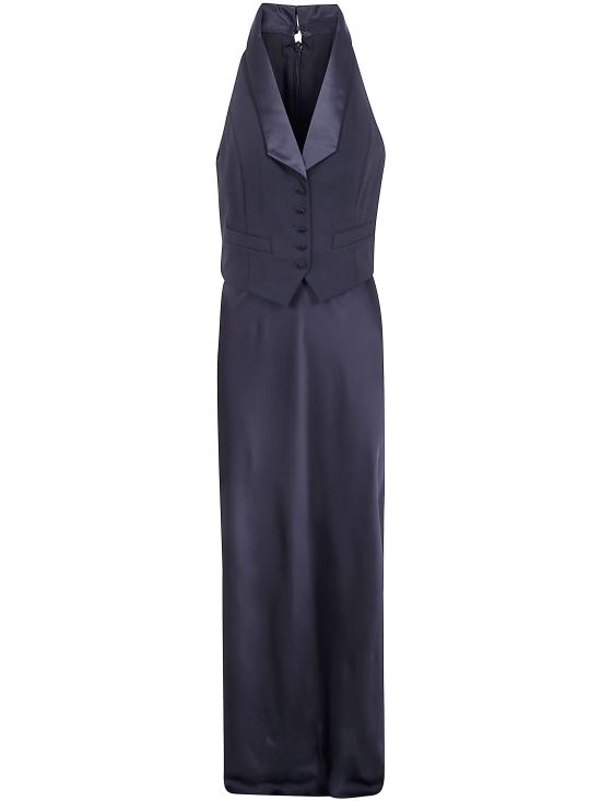26FW 랄프 로렌 미디 원피스 253B32853 001 BLACK