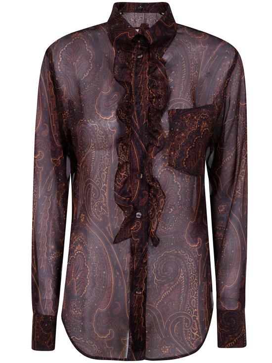 26FW 에트로 셔츠 WRIA011899SA124 X0865 BROWN