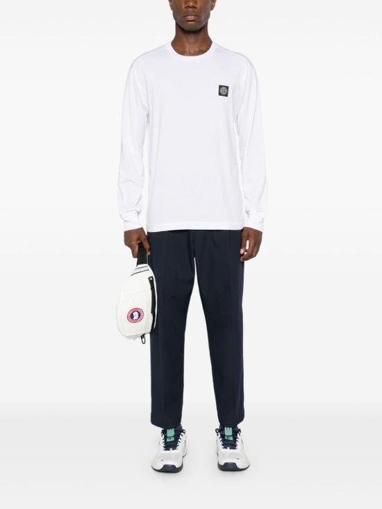 26FW 스톤 아일랜드 패치 슬림핏 롱슬리브 티셔츠 L2S152100031S0013 V0001 WHITE - STONE ISLAND