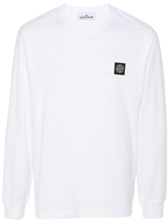 26FW 스톤 아일랜드 패치 슬림핏 롱슬리브 티셔츠 L2S152100031S0013 V0001 WHITE