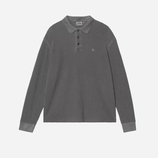 26FW 칼하트 WIP 폴로 티셔츠 I037043 89GD BLACK