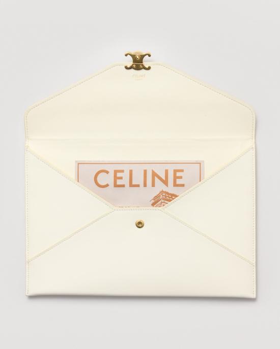 26FW 셀린느 클러치/파우치 10P625Q18 GMU2 CREAMYWHT - CELINE