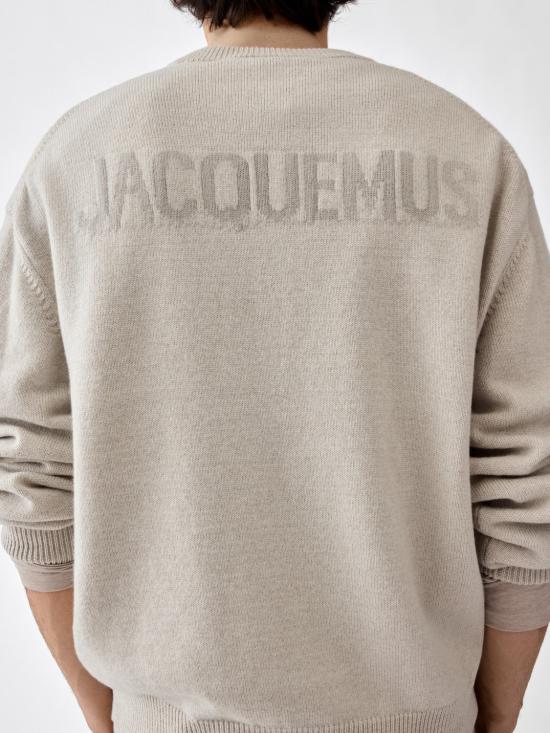 26FW 자크뮈스 스웨터 26HSWM00629AK00 130 LIGHTBEIGE - JACQUEMUS