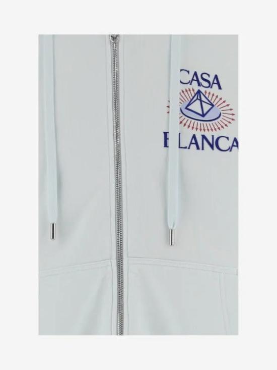 26FW 카사블랑카 후드 티셔츠 MAW26JTP51202 CLSTLPYRMD - CASABLANCA