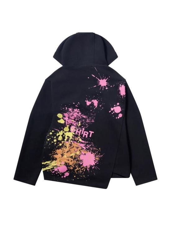 26FW 꼼데가르송 후드 티셔츠 FRT011W26 BLACK - COMME DES GARCONS