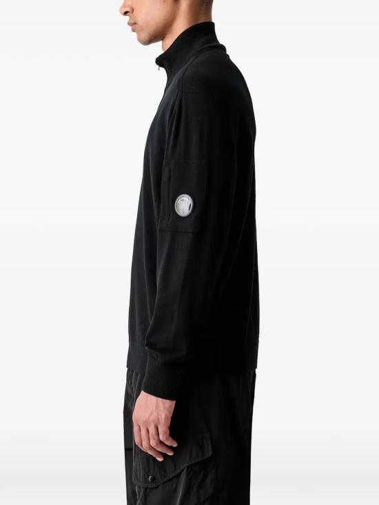 26FW 씨피 컴퍼니 스웨터 21CMKN070A005528A 999 BLACK - C.P. COMPANY