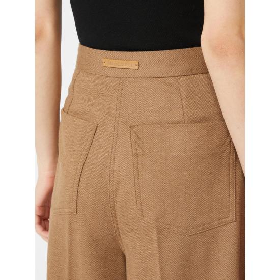 26FW 막스마라 스트레이트 팬츠 2621786022600 001 BROWN - MAX MARA