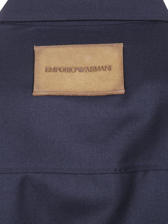 26FW 엠포리오 아르마니 긴팔 셔츠 EM006535AF27877 UC001 BLACK - EMPORIO ARMANI