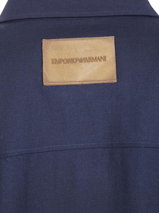 26FW 엠포리오 아르마니 긴팔 셔츠 EM006535AF27877 UB118 BLUE - EMPORIO ARMANI