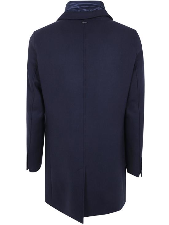 26FW 에르노 에코울 레이어드 체스터 코트 CA000202U33344 9200 BLUE - HERNO