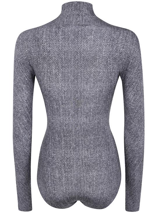 26FW 마르지엘라 시어 그라데이션 터틀넥 바디수트 S29NA0185M20304 001S GREY - MAISON MARGIELA
