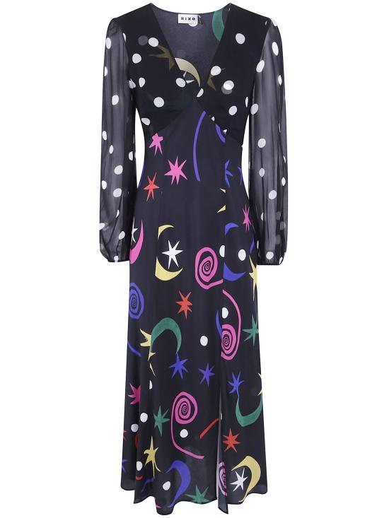 26FW 릭소 미디 원피스 0100033642609086 STAR MULTICOLOUR