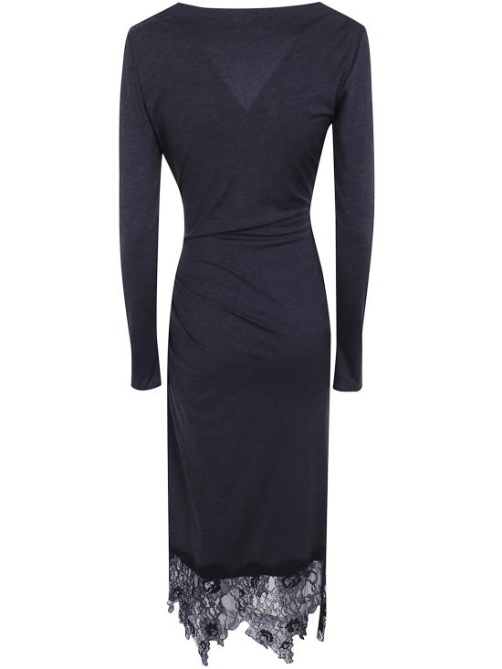 26FW 블루마린 미디 원피스 RF6091J610 07601 GREY - BLUMARINE
