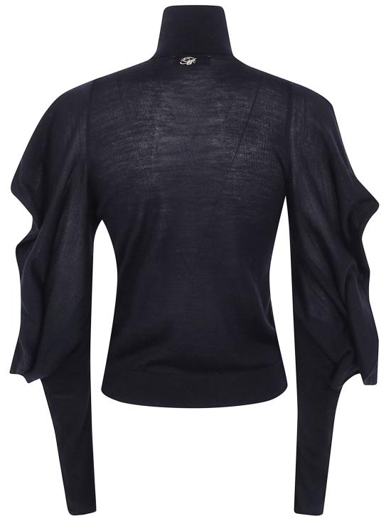 26FW 블루마린 스웨터 RF6179MA313 22222 BLACK - BLUMARINE