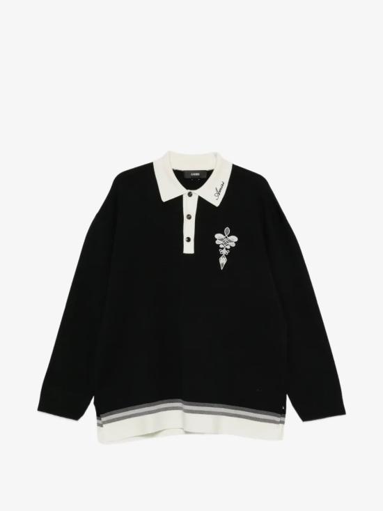 26FW 아미리 폴로 티셔츠 AM426KN019 0002 BLACK