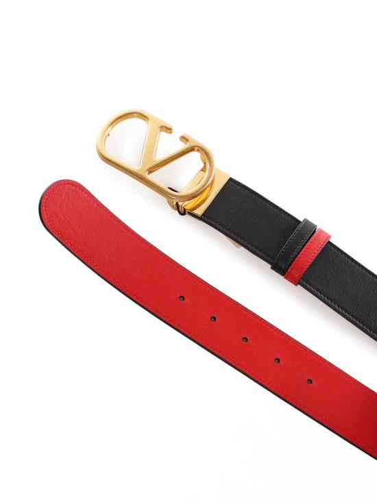 26FW 발렌티노 가라바니 벨트 8W2T0SQ4 IYR0SM BLACK RED - VALENTINO GARAVANI