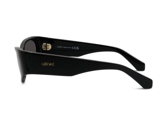 26SS 로에베 선글라스 글로시 블랙 Lw40196u 볼드 캣아이 아세테이트 - LOEWE