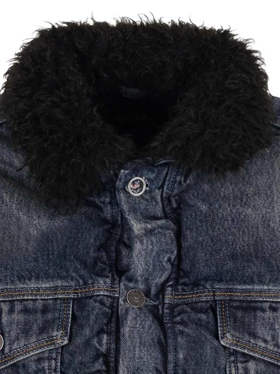 26FW 디젤 테디라인 트러커 데님 자켓 A25933007FZ 01 - DIESEL