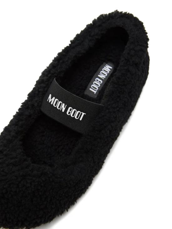 26FW 문부츠 시어링 퍼 발레리나 플랫슈즈 80D2400010N001 BLACK - MOON BOOT
