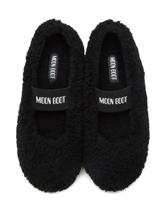 26FW 문부츠 시어링 퍼 발레리나 플랫슈즈 80D2400010N001 BLACK - MOON BOOT