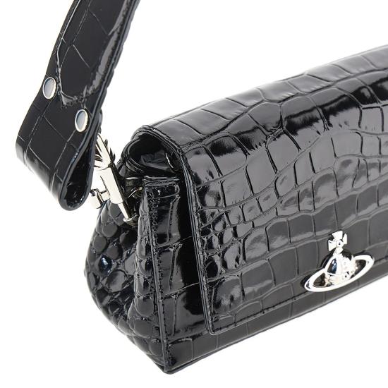 26FW 비비안웨스트우드 헤이즐 스몰 핸드백 4603000WW L0098 Black - VIVIENNE WESTWOOD