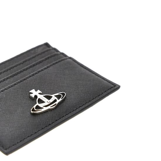 26FW 비비안웨스트우드 ORB 플랫 카드 홀더 54030006W L001N Black - VIVIENNE WESTWOOD