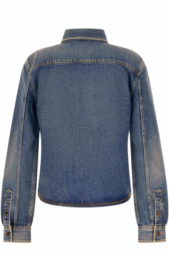 26FW 생로랑 셔츠 873984Y20PA 5113 REEF BLUE - SAINT LAURENT