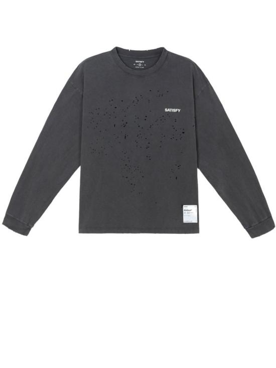 26FW 새티스파이 긴팔 티셔츠 11073 00A02 AGED BLACK DOM