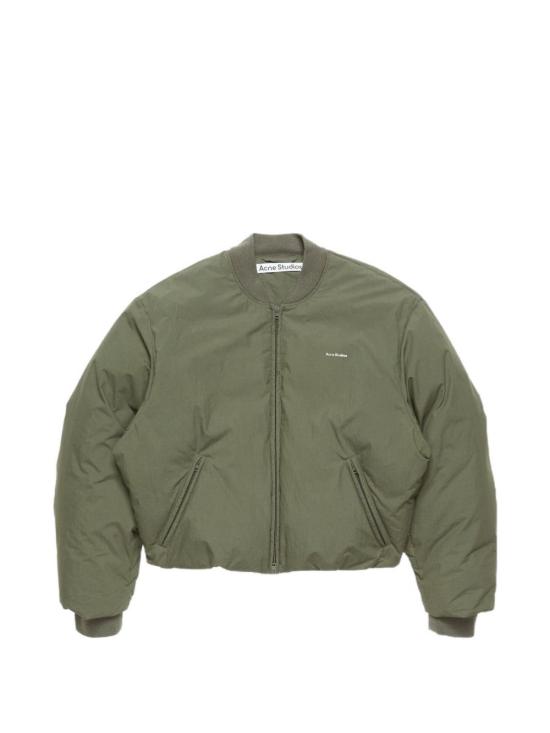 26FW 아크네 스튜디오 다운 봄버 자켓 B90897 CA3 GREEN
