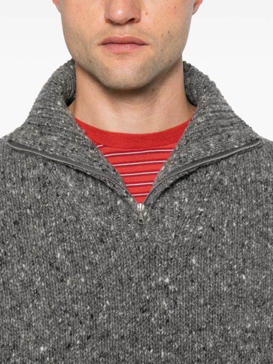 26FW 오라리 집업 니트 A26AP01HS TOPCHARCOAL GREY - AURALEE