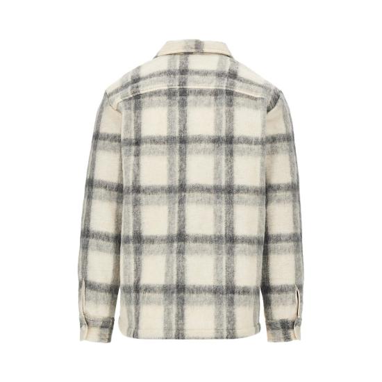 26FW 왁스 런던 긴팔 셔츠 WHITINGOVERSHIRT ECRUGREY MULTICOLOR - WAX LONDON