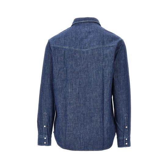 26FW 엠포리오 아르마니 데님 셔츠 EM007369AF29236 MB002 BLUE - EMPORIO ARMANI