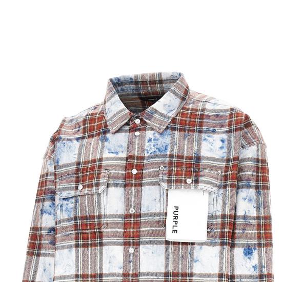 26FW 퍼플 브랜드 긴팔 셔츠 M3012 PLEM426 PLAID SHIRT MULTICOLOR - PURPLE BRAND