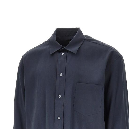 26FW 엠포리오 아르마니 긴팔 셔츠 EM007205TE23282 UB109 BLUE - EMPORIO ARMANI
