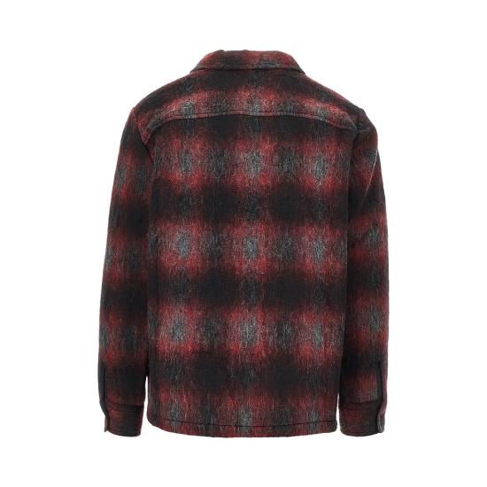26FW 왁스 런던 긴팔 셔츠 WHITINGOVERSHIRT REDBLACK - WAX LONDON