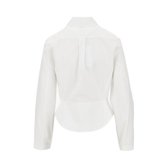 26FW 알라이아 셔츠 AA9C1029T611D 000 WHITE - ALAIA