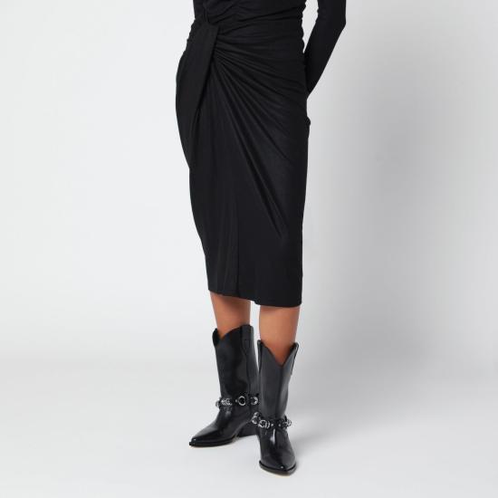 26FW 이자벨마랑에뚜왈 스커트 JU0018FBD3K05E 01BK BLACK
