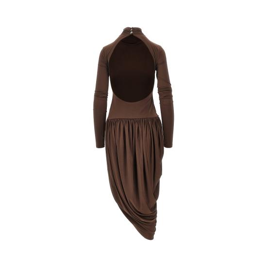 26FW 안다마네 미디 원피스 TM200121ATJP185 641 BROWN - ANDAMANE