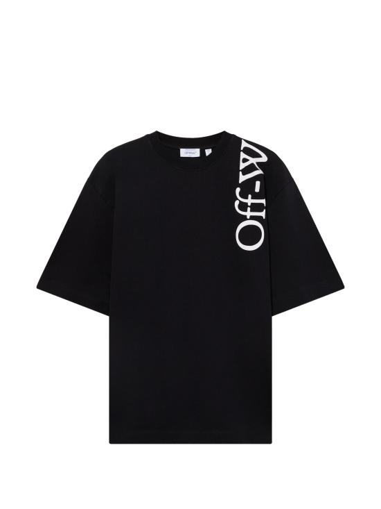 26FW 오프화이트 반팔 티셔츠 44MAA120F26J010 001 BLACK