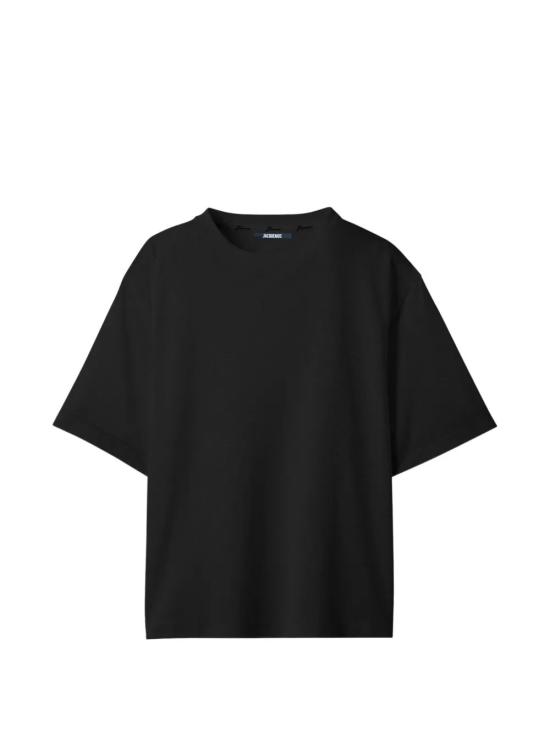 26FW 자크뮈스 롱 카레 반팔 티셔츠 TSM00578AJ00254 990 BLACK